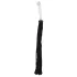 Bad Kitty - bici din piele cu dildo din sticlă - transparent-negru