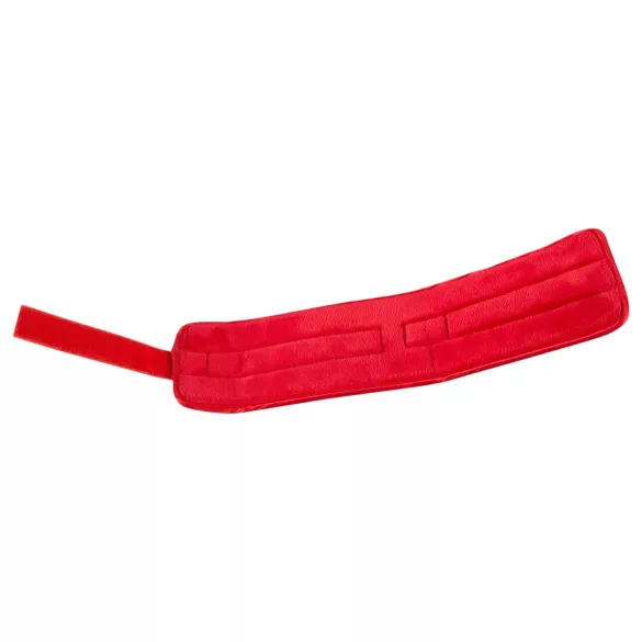 Bad Kitty - set de restrângere la pat din piele ecologică cu scai - roșu