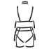 Bad Kitty - set chingi bondage și sutien (negru) - L/XL