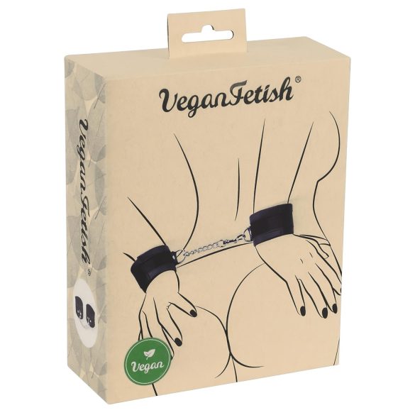 Cătușe Vegane - înlănțuire scurtă (negru)