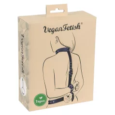   Vegan Fetish - set cătușe pentru legat mâinile la spate - negru