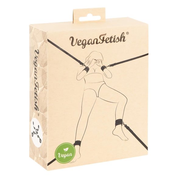 Vegan Fetish - Set de prindere pentru pat (negru)