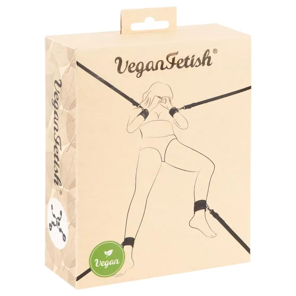 Vegan Fetish - set pentru imobilizare la pat - negru
