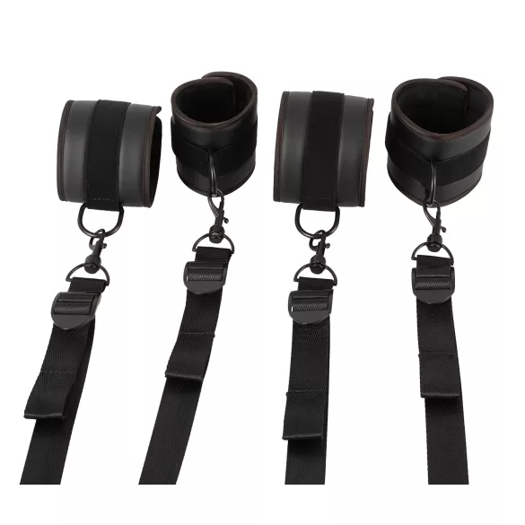 Vegan Fetish - set pentru imobilizare la pat - negru
