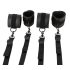 Vegan Fetish - Set de prindere pentru pat (negru)