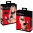 Bad Kitty - set de legare cu volane (4 piese) - negru