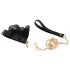 Bad Kitty - set de legare cu volane (4 piese) - negru