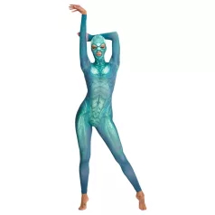   Costum de rol Reptiloid Beasty Suits - costum de joc de rol reptilian cu mască (verde)