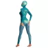 Costum de rol Reptiloid Beasty Suits - costum de joc de rol reptilian cu mască (verde) - L/XL