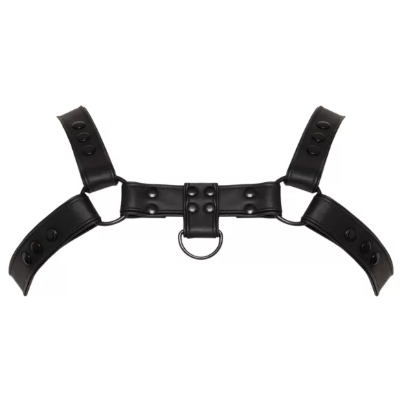 Svenjoyment - ham de piele artificială pentru piept (negru)