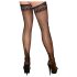 Ciorapi negri cu bandă Cottelli - Seducție cu stil - 5/XL