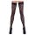 Cottelli Legwear - dresuri tip portjartier cu model leopard - negru - 3