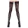 Cottelli Legwear - dresuri tip portjartier cu model leopard - negru - 4
