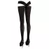 Cottelli - Dresuri cu bretele încrucișate - negru - L/XL