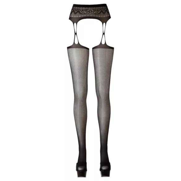 Cottelli - dresuri plasă cu model - negru