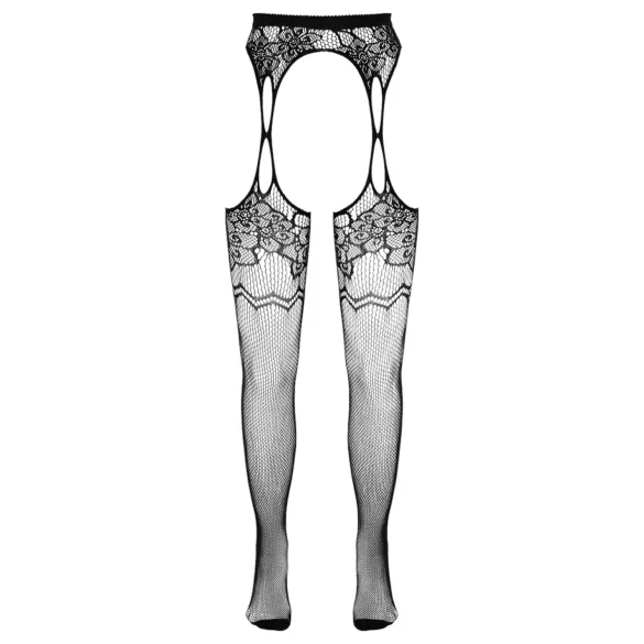 Cottelli - dres sexy cu model din plasă - negru