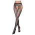 Cottelli Legwear - dres deschis strălucitor - negru (S-L)
