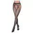 Cottelli Legwear - dres deschis strălucitor - negru (S-L)