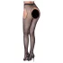 Cottelli Legwear - dres deschis strălucitor - negru (S-L)