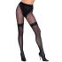 Ciorapi Cottelli - deschidere sexy, plasă fină (negru) - 4
