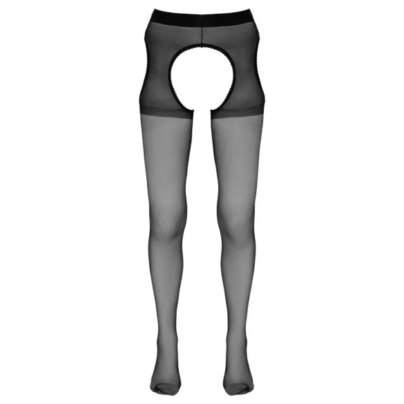 Cottelli - dres (ciorap) cu chilot deschis (crotchless) (negru)
