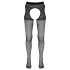 Cottelli - dres (ciorap) cu chilot deschis (crotchless) (negru)