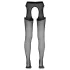 Cottelli - dres (ciorap) cu chilot deschis (crotchless) (negru)