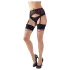 Cottelli Legwear - dresuri cu dungă spate și fundiță - culoare naturală - 5