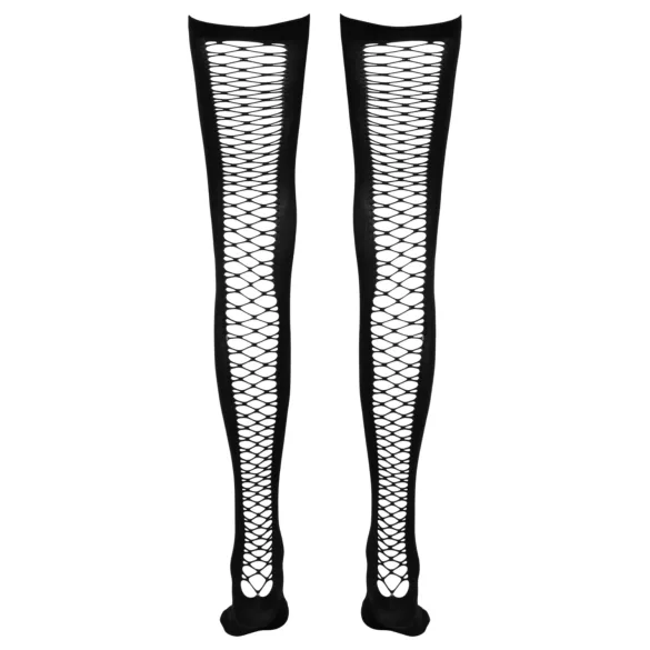 Cottelli - dres plasă autoreglabil peste coapsă (negru) - S/M