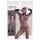 Mandy Mystery - Catsuit negru transparent cu mască - mărime S-L
