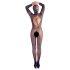 Mandy Mystery - Catsuit negru transparent cu mască - mărime S-L