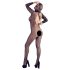 Mandy Mystery - Catsuit negru transparent cu mască - mărime S-L