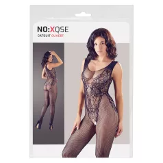   NO:XQSE - body negru tip plasă, fără mâneci, deschis - S-L