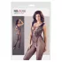 NO:XQSE - body negru tip plasă, fără mâneci, deschis - S-L