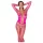 Cottelli - body plasă fină roz - mărime S-L