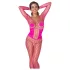 Cottelli - body plasă fină roz - mărime S-L