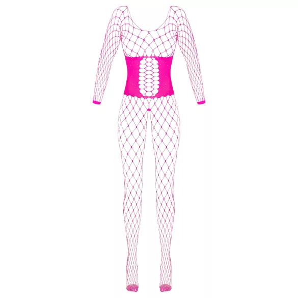 Cottelli - body plasă fină roz - mărime S-L