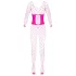 Cottelli - body plasă fină roz - mărime S-L