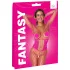 Cottelli - body plasă fină roz - mărime S-L