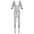 Cottelli - body din plasă sexy - negru - mărime S-L