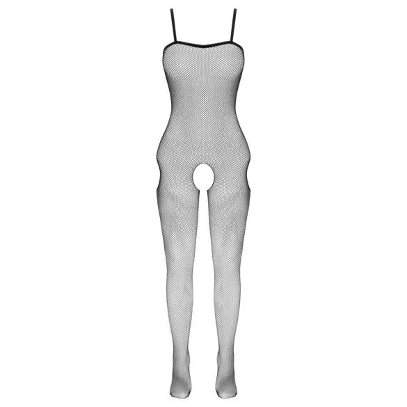 Cottelli Fantasy - body din plasă cu decupaje la șolduri, deschis (negru) - mărime S-L