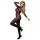 Cottelli - body transparent tip plasă cu zona inghinală deschisă (negru) - S/M