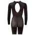 Cottelli - body transparent tip plasă cu zona inghinală deschisă (negru) - S/M