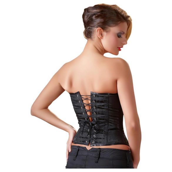 Cottelli - corset cu broderie pentru petrecere (negru)