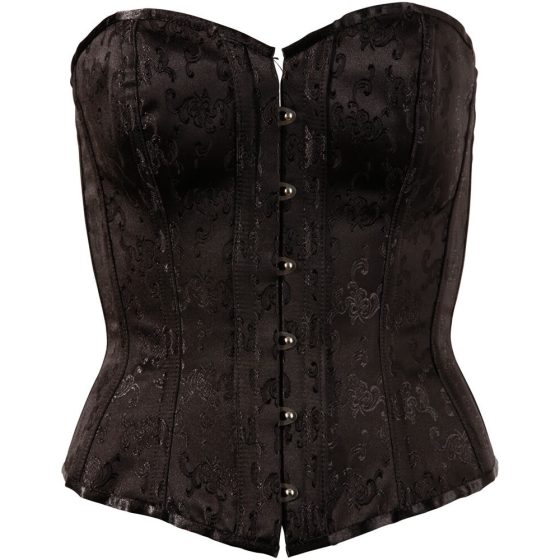 Cottelli - corset pentru petreceri, brodat (negru)
