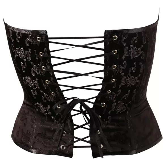 Cottelli - corset de petrecere brodat - negru - M