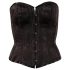 Cottelli - corset de petrecere brodat (negru) - L