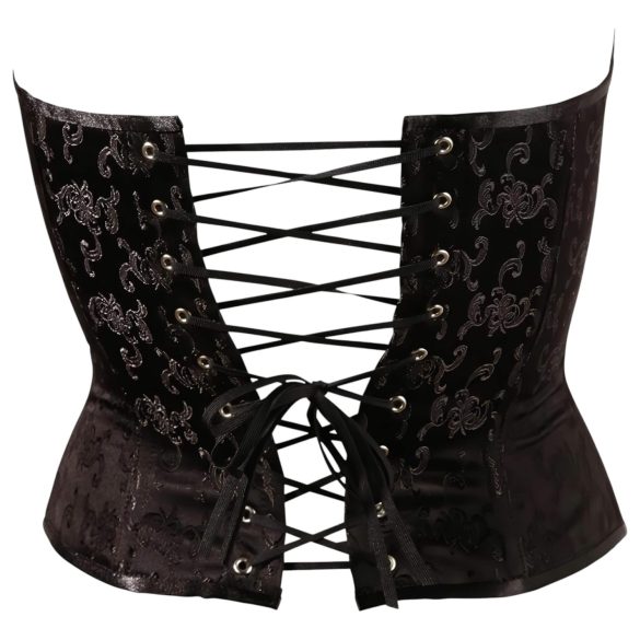 Cottelli - corset cu broderie pentru petrecere (negru) - L