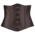 Cottelli Plus Size - corset din satin - negru