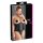 Cottelli Plus Size - Corset din satin negru - 2XL